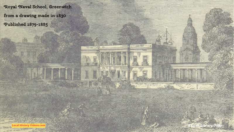 old picture of Royal Naval School Greenwich 1830