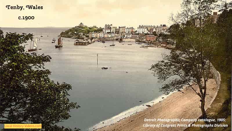 old photo of Tenby Harbour