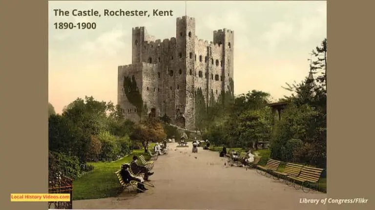 The Castle at Rochester Kent England in the 1890s