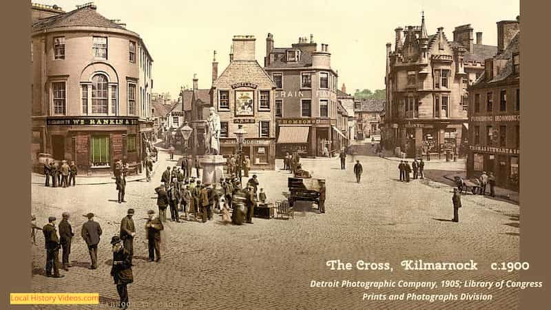 old photo of the Cross in Kilmarnock c.1900