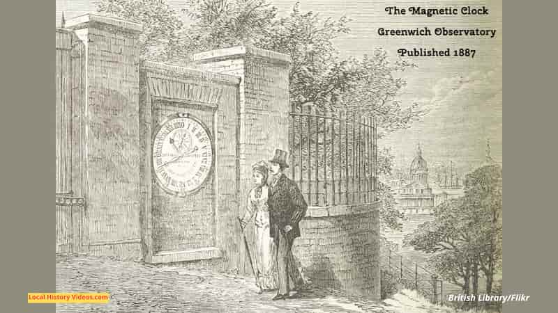 old image of The Magnetic Clock Greenwich Observatory 1887