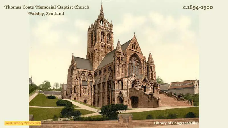 Thomas Coats Memorial Baptist Church Paisley 1894-1900