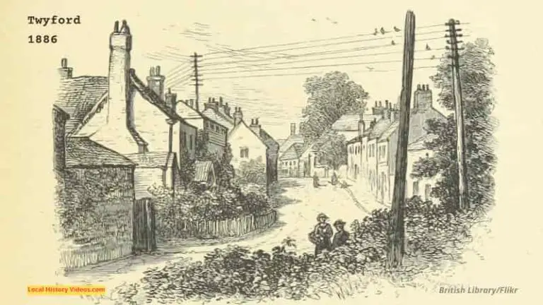 old image of Twyford street in Berkshire 1886