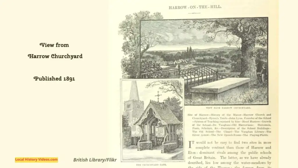 View from Harrow Churchyard 1891