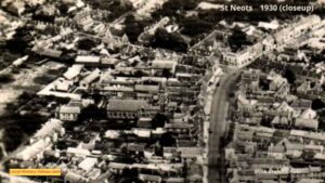 closeup 1 St Neots from the air 1930