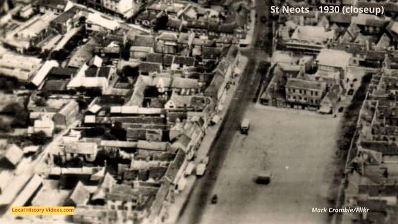 closeup 2 St Neots from the air 1930