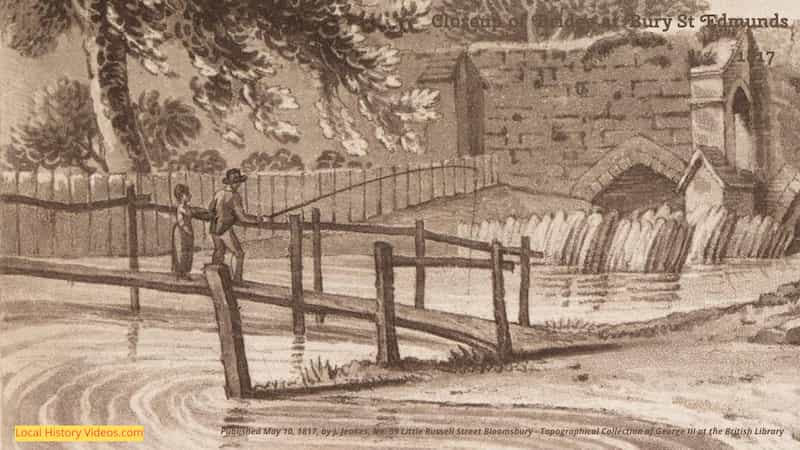 Old picture of the Bridge at Bury St Edmunds