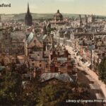 old photo of Aerial view of High Street Oxford England c1900