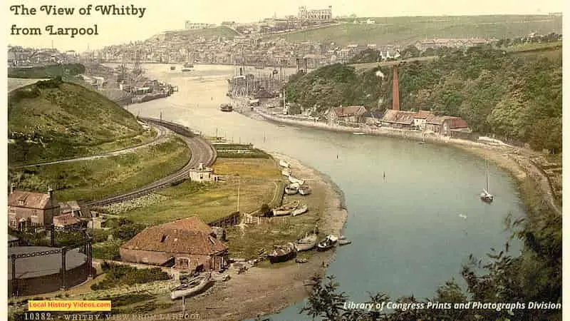 Old photo of Whitby Yorkshire England