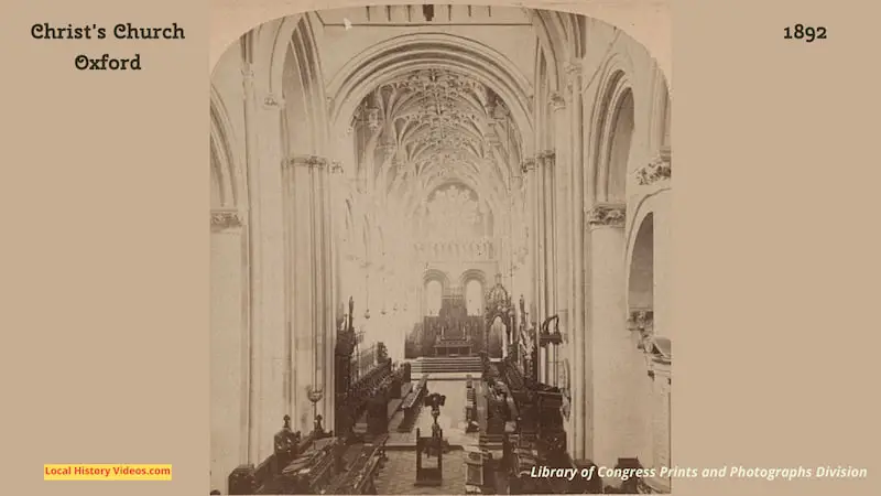old photo of Christs Church Oxford England 1892