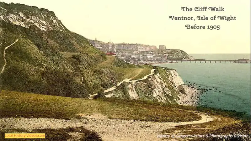 Cliff walk Ventnor Isle of wight c1900