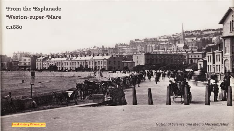 Old photo of the Esplanade Weston-super-Mare