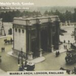 Old cigarette card of Marble Arch London