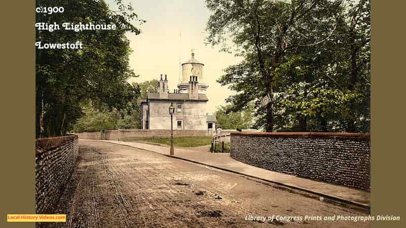 Old photo of High Lighthouse Lowestoft Suffolk