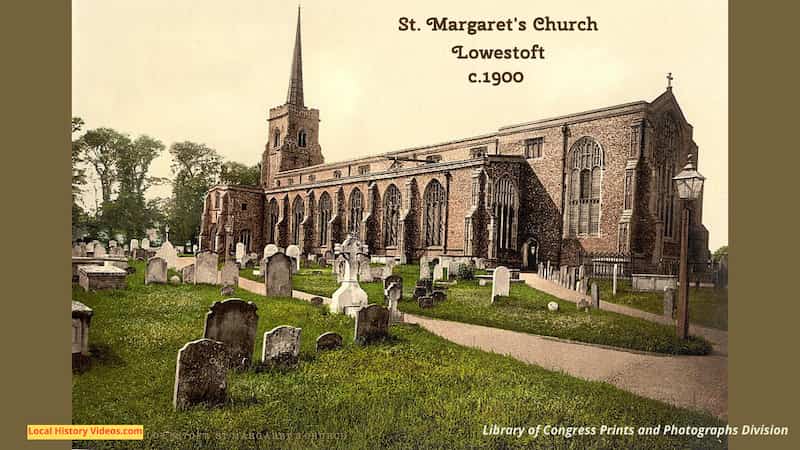 Old photo of St Margarets Church Lowestoft Suffolk England