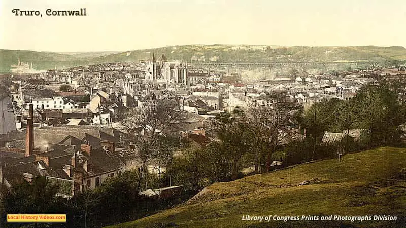 Old photo of Truro Cornwall England