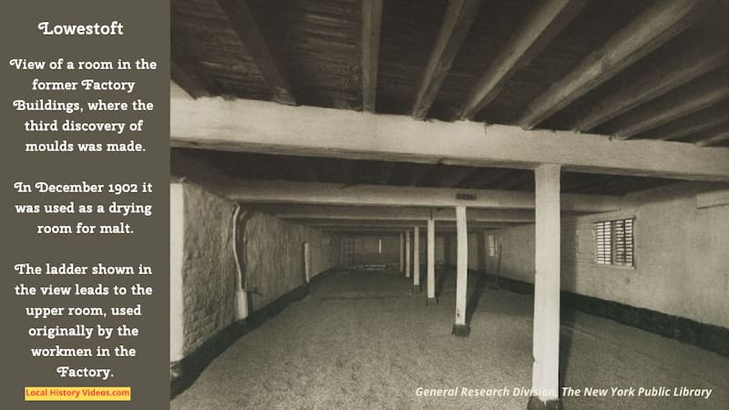 Old photo of a Factory Buildings room lowestoft suffolk england