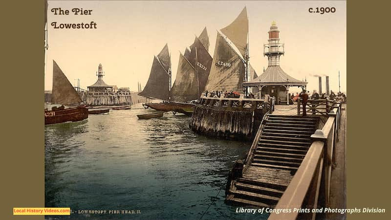 Old photo of the Pier Head Lowestoft Suffolk England