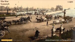 Old photo of the Pier Lowestoft Suffolk England