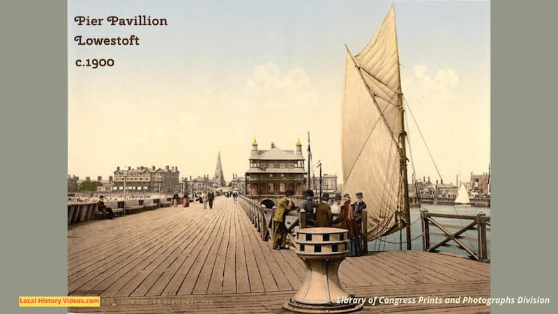 Old photo of the pier pavillion Lowestoft Suffolk England