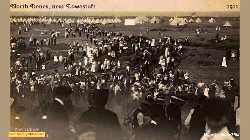 Old photo postcard of North Denes Lowestoft Suffolk England