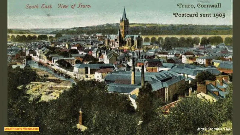 Old postcard of Truro Cornwall England 1905