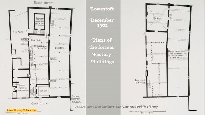 Plans of the factory buildings Lowestoft Suffolk
