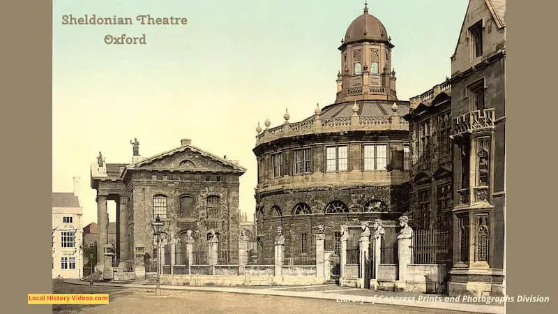 old photo of Sheldonian Theatre Oxford England c1900