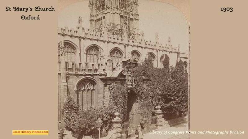 old photo of St Mary's Church Oxford England 1903