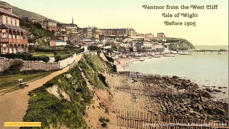 Ventnor isle of wight from the west cliff c1900