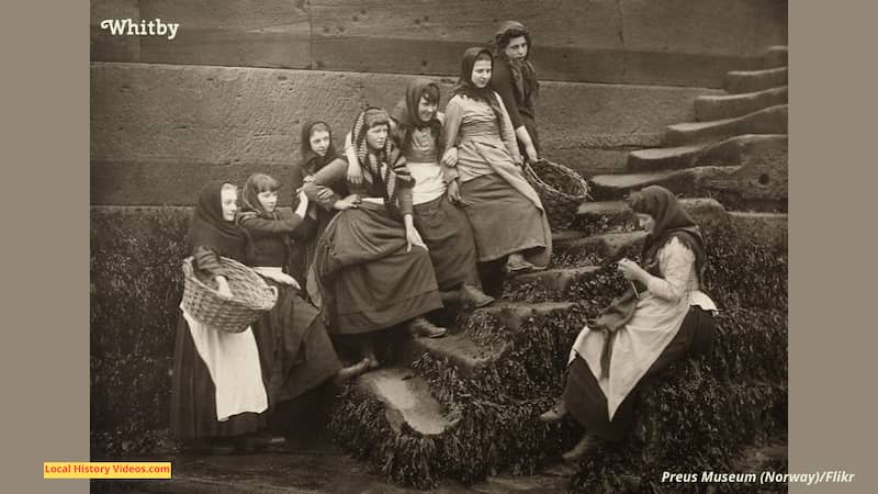 Old photo of women at Whitby