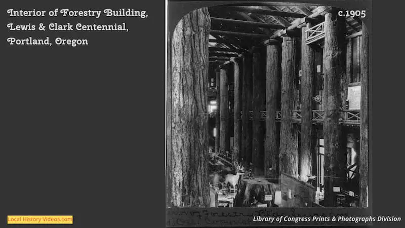 old photo of the Forestry building Portland Oregon in 1905