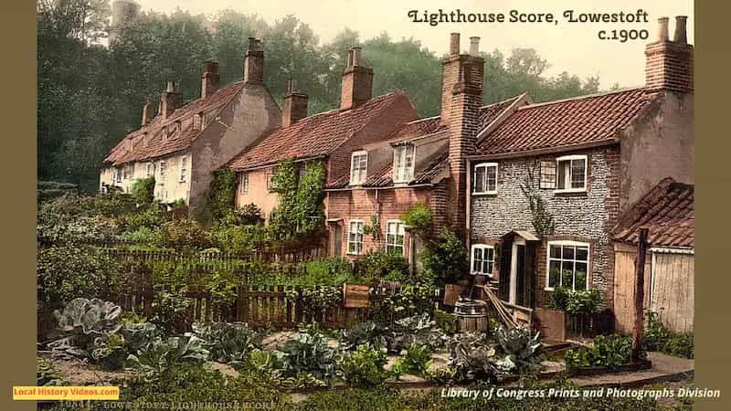 old photo of Lighthouse Score Lowestoft Suffolk