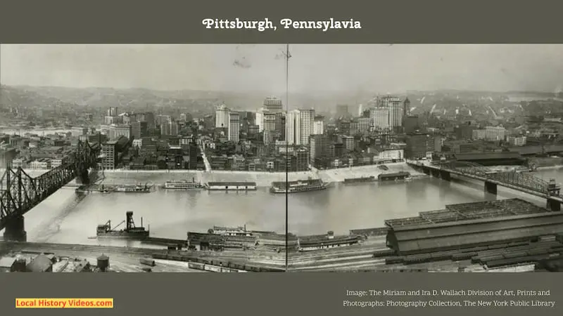 Panorama photo of Pittsburgh, taken in the early 20th Century