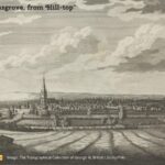 "A View of Bromsgrove from Hill-top", by Thomas Sanders, published in Worcester around 1779