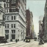 Old postcard of the Fifth and Wood Streets at Pittsburgh, Pennsylvania, from about 1903