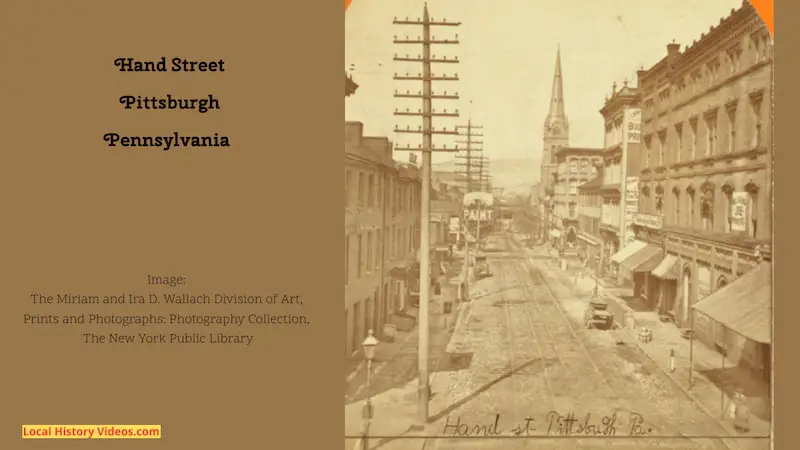 Old photo of Hand Street, Pittsburgh, Pa