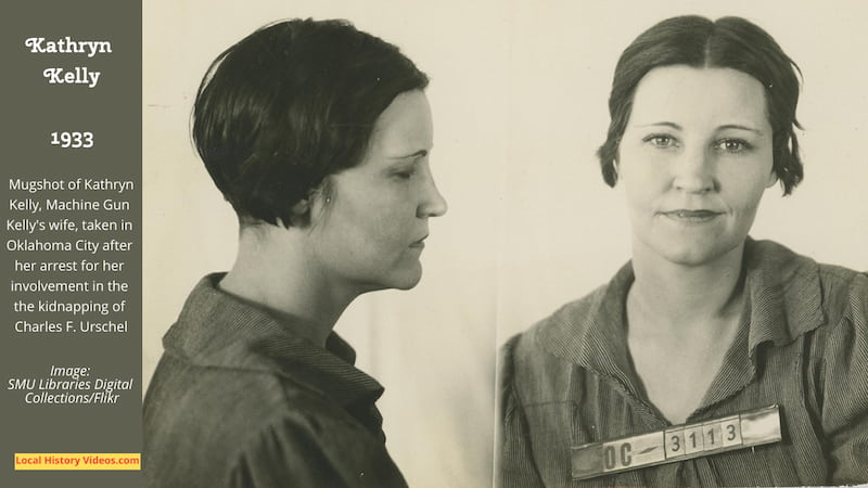 1933 mugshot of Kathryn Kelly, married to "Machine Gun Kelly