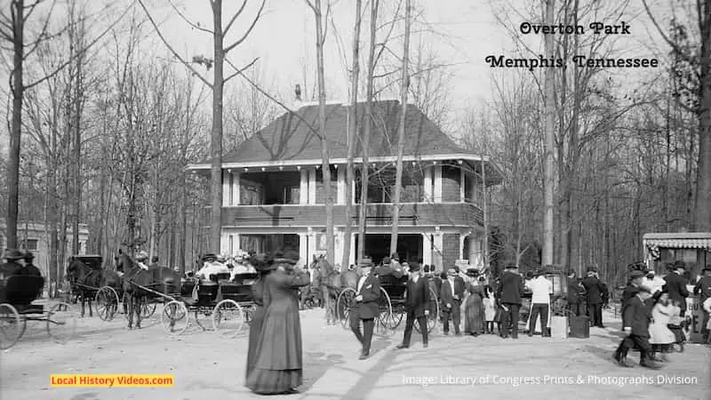 Old photo of Overton Park at Memphis, Tennessee, probably taken in the early years of the 20th Century
