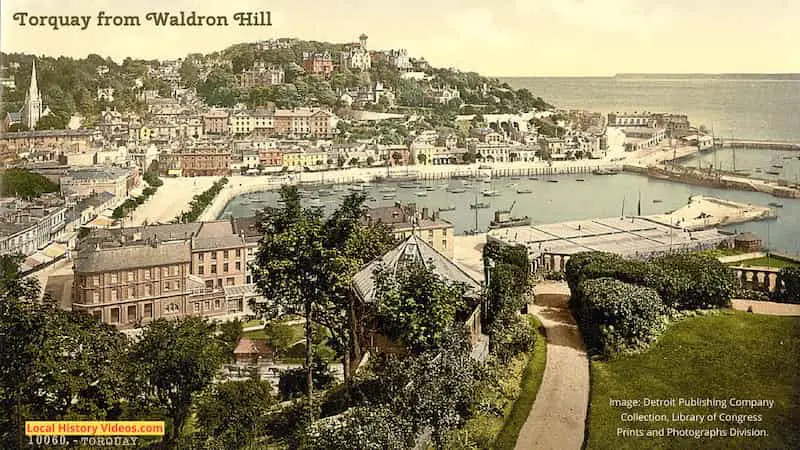 Old photo of Torquay, taken sometime between 1890 and 1905