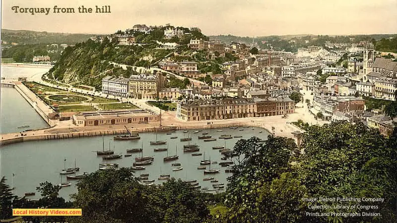 Old photo of Torquay taken sometime between 1890 and 1905