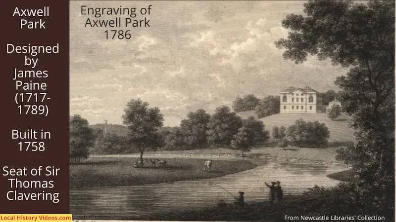 Engraving of Axwell Park, published in 1786
