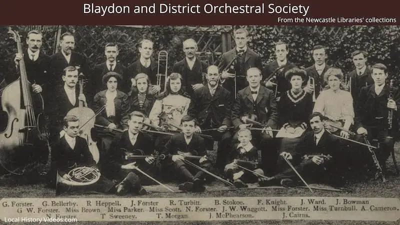 Old photo of the Blaydon and District Orchestral Society