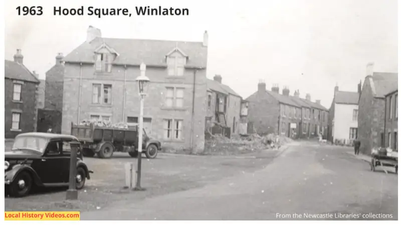 Old photo of Hood Square, Winlaton, taken in 1963