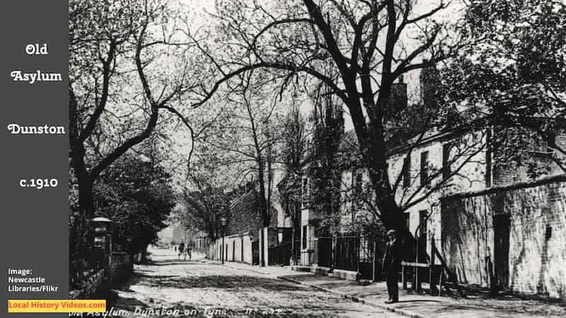 Old photo of the old asylum at Dunston, taken around 1910