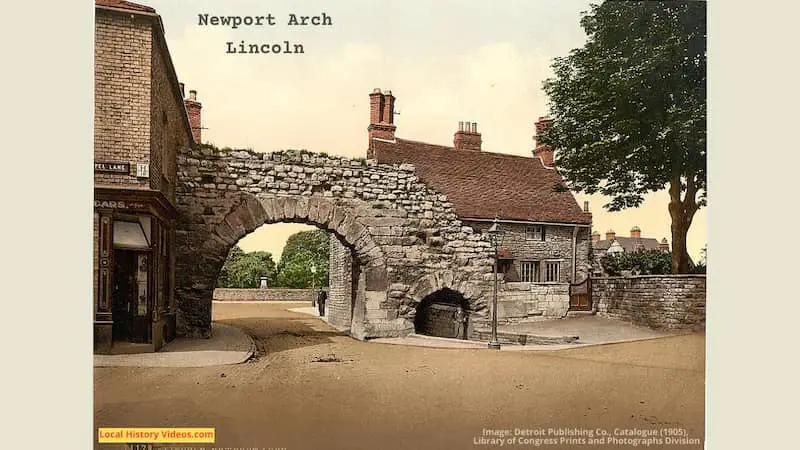 Old photo of Newport Arch Lincoln