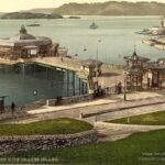 Old photo of Plymouth Pier Devon England UK