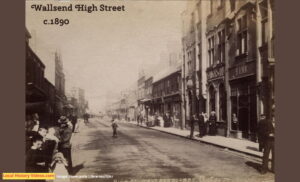 Old photo of Wallsend High Street c1890