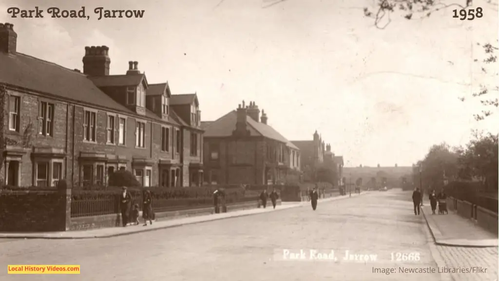old photo of Park Road Jarrow 1958