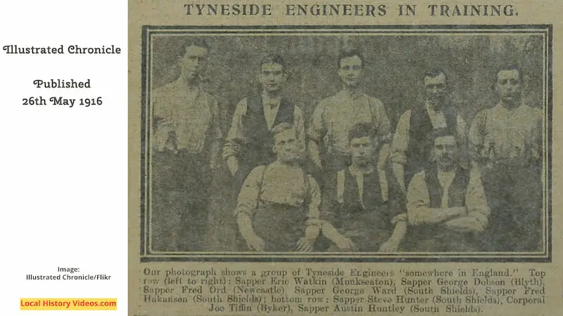 Tyneside Engineers in Training, May 1916, World War 1